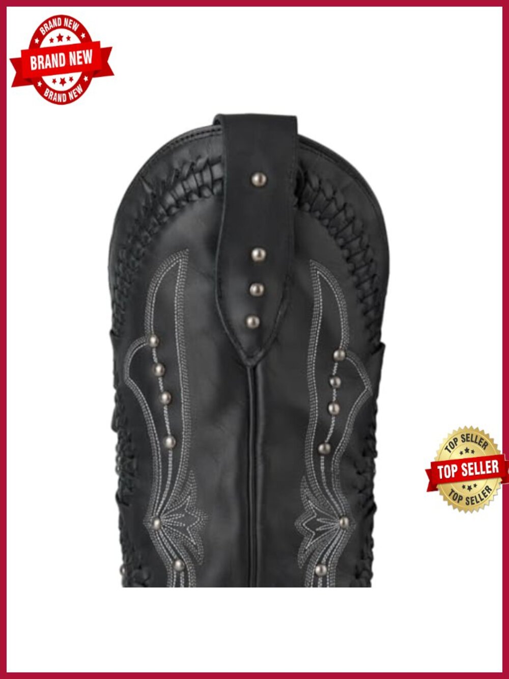 Women's Knee High Cowboy Boots - Square Toe Western Boots with Embroidered - Picture 6 of 6